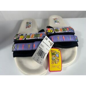 Adidas Adilette Sandal 2.0 Pride Slides White Black Rainbow Love Unites Mens 11